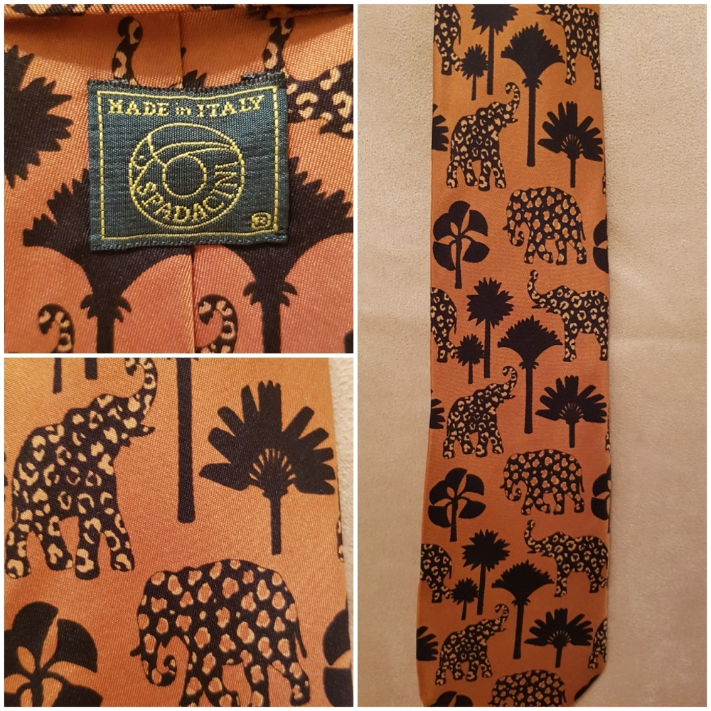 SILK TIE /SPADACINI ITALY